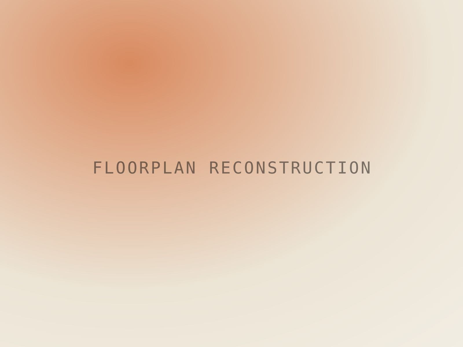 Point cloud converted into a clean 2D floorplan